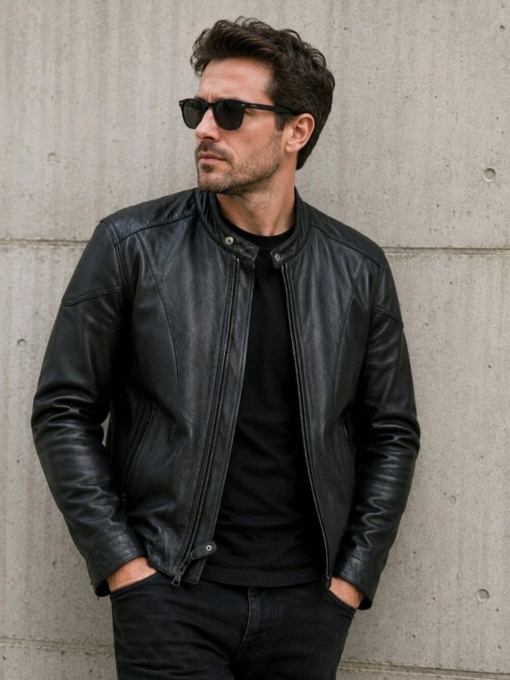 River Road men's size 40 leather jacket. Excellent condition